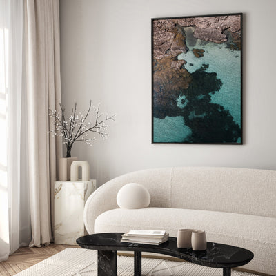 Second Valley Beach SA III - Art Print by Beau Micheli, Poster, Stretched Canvas or Framed Wall Art Prints, shown framed in a room