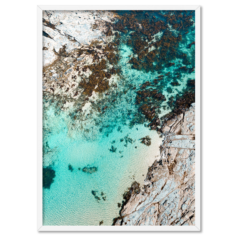 Crayfish Bay VIC II - Art Print by Beau Micheli, Poster, Stretched Canvas, or Framed Wall Art Print, shown in a white frame
