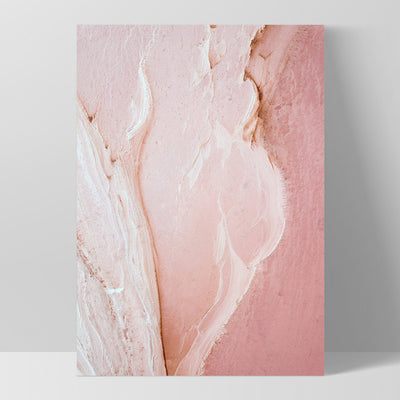 Pink Lake at Hutt Lagoon III - Art Print by Beau Micheli, Poster, Stretched Canvas, or Framed Wall Art Print, shown as a stretched canvas or poster without a frame