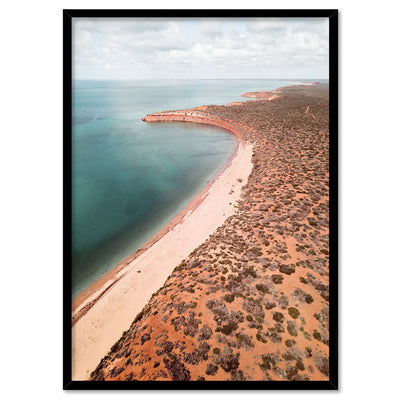 Kalbarri Beach Western Australia - Art Print by Beau Micheli, Poster, Stretched Canvas, or Framed Wall Art Print, shown in a black frame