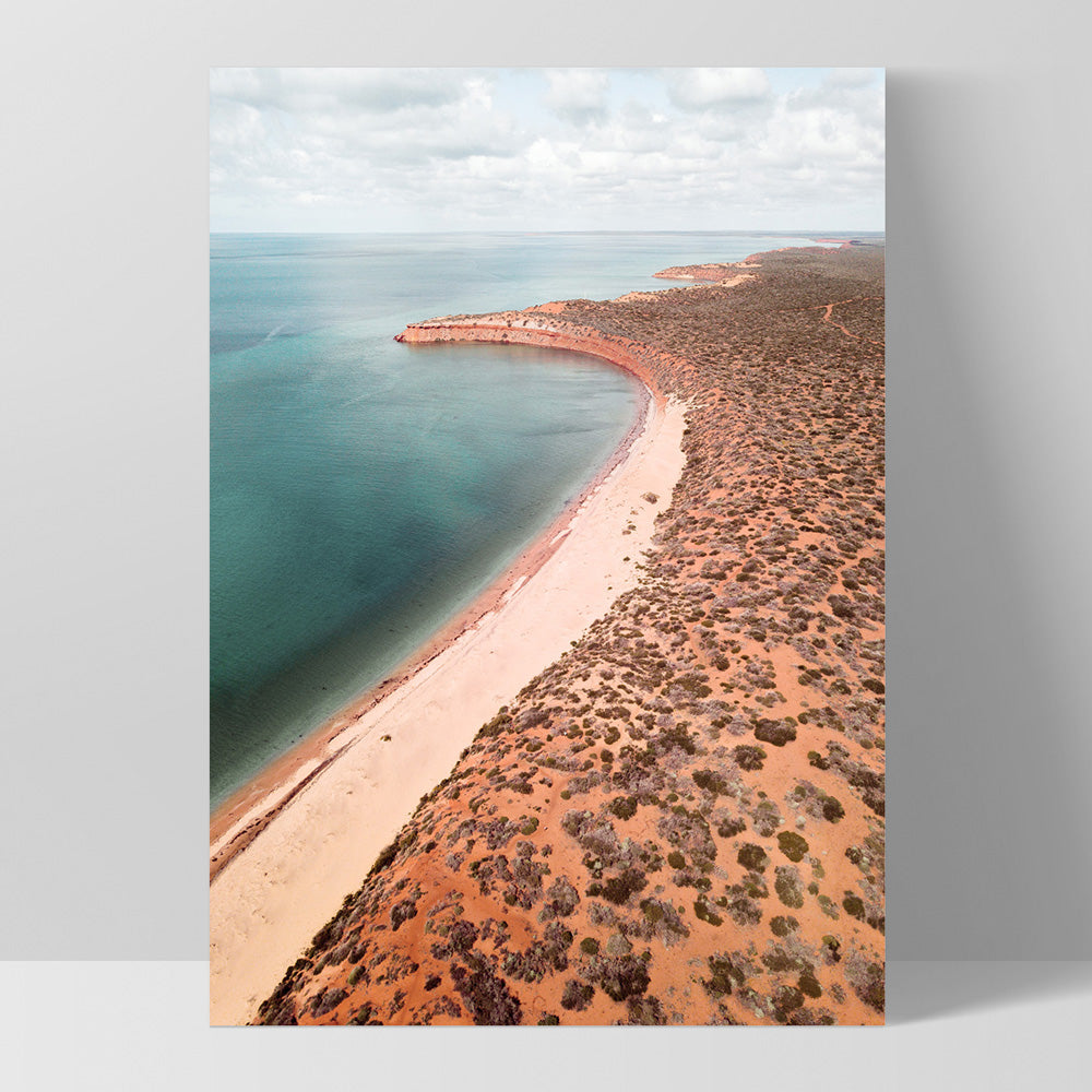 Kalbarri Beach Western Australia - Art Print by Beau Micheli, Poster, Stretched Canvas, or Framed Wall Art Print, shown as a stretched canvas or poster without a frame
