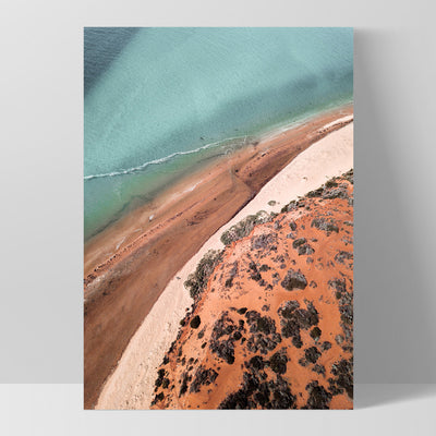 Kalbarri Beach Western Australia II - Art Print by Beau Micheli, Poster, Stretched Canvas, or Framed Wall Art Print, shown as a stretched canvas or poster without a frame