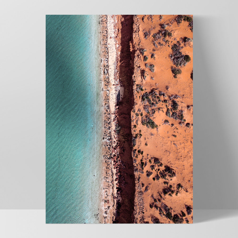 Kalbarri Beach Western Australia III - Art Print by Beau Micheli, Poster, Stretched Canvas, or Framed Wall Art Print, shown as a stretched canvas or poster without a frame
