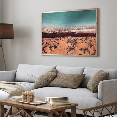 Kalbarri Beach Western Australia III - Art Print by Beau Micheli, Poster, Stretched Canvas or Framed Wall Art Prints, shown framed in a room
