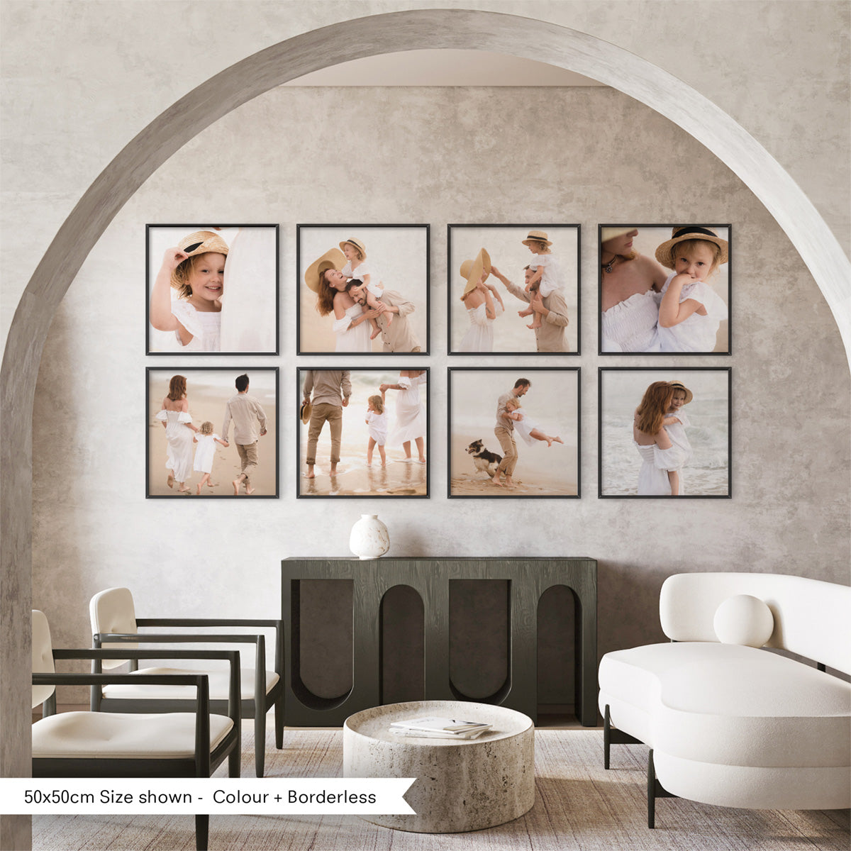 Custom Gallery Wall Square Prints - Set of 8