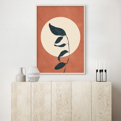 Summer Leaves - Art Print by CityArt, Poster, Stretched Canvas or Framed Wall Art Prints, shown framed in a room