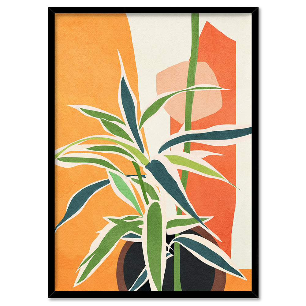Colorful Branching Out I - Art Print by CityArt, Poster, Stretched Canvas, or Framed Wall Art Print, shown in a black frame