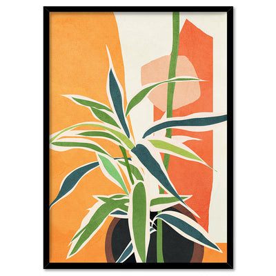 Colorful Branching Out I - Art Print by CityArt, Poster, Stretched Canvas, or Framed Wall Art Print, shown in a black frame