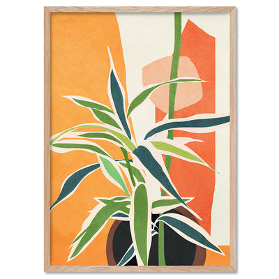 Colorful Branching Out I - Art Print by CityArt, Poster, Stretched Canvas, or Framed Wall Art Print, shown in a natural timber frame