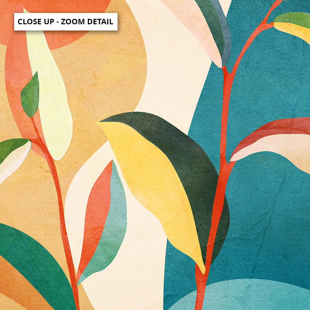 Colorful Branching Out II - Art Print by CityArt, Poster, Stretched Canvas or Framed Wall Art, Close up View of Print Resolution