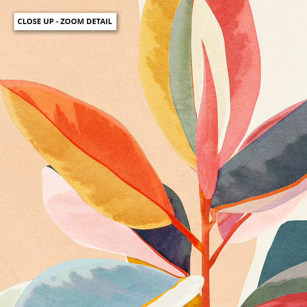 Colorful Branching Out III - Art Print by CityArt, Poster, Stretched Canvas or Framed Wall Art, Close up View of Print Resolution