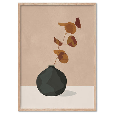 Eucalyptus Decoration I - Art Print by CityArt, Poster, Stretched Canvas, or Framed Wall Art Print, shown in a natural timber frame