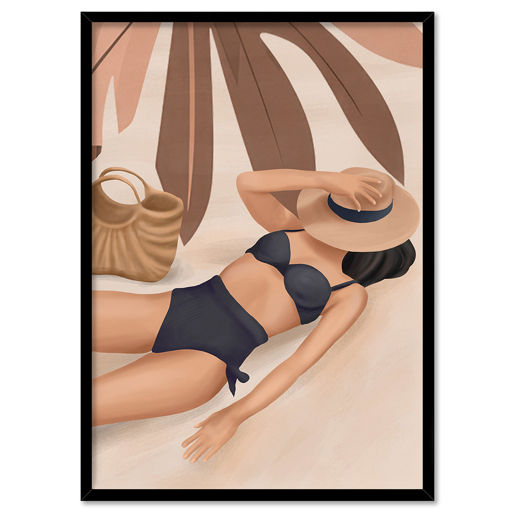 Summer Feeling IV - Art Print by CityArt, Poster, Stretched Canvas, or Framed Wall Art Print, shown in a black frame