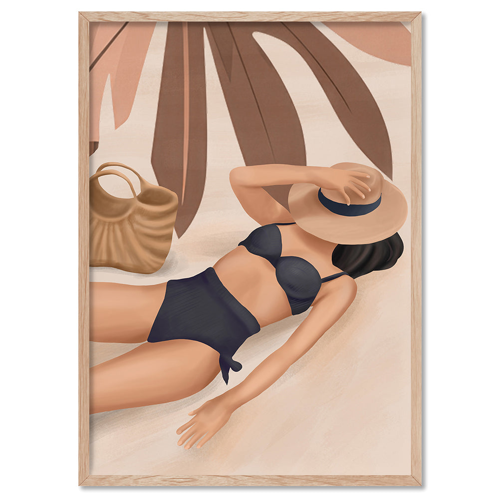 Summer Feeling IV - Art Print by CityArt, Poster, Stretched Canvas, or Framed Wall Art Print, shown in a natural timber frame