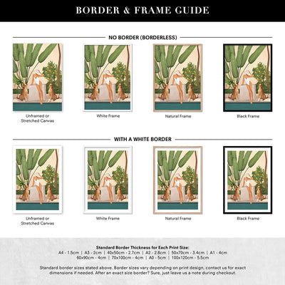 Summer in the Wild - Art Print by CityArt, Poster, Stretched Canvas or Framed Wall Art, Showing White , Black, Natural Frame Colours, No Frame (Unframed) or Stretched Canvas, and With or Without White Borders