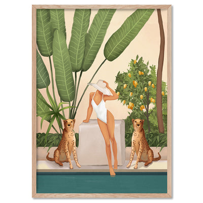 Summer in the Wild - Art Print by CityArt, Poster, Stretched Canvas, or Framed Wall Art Print, shown in a natural timber frame