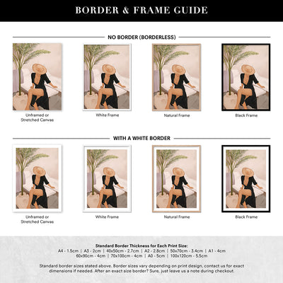 That Summer Feeling I - Art Print by CityArt, Poster, Stretched Canvas or Framed Wall Art, Showing White , Black, Natural Frame Colours, No Frame (Unframed) or Stretched Canvas, and With or Without White Borders