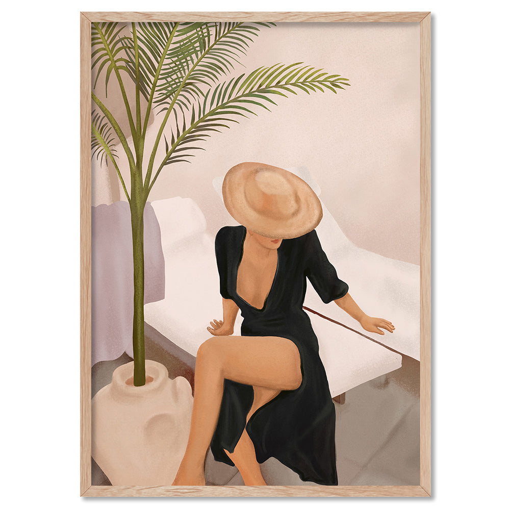 That Summer Feeling I - Art Print by CityArt, Poster, Stretched Canvas, or Framed Wall Art Print, shown in a natural timber frame