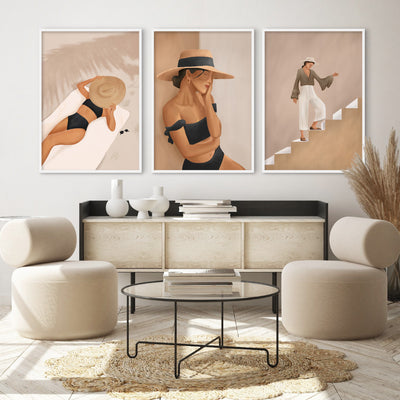 That Summer Feeling II - Art Print by CityArt, Poster, Stretched Canvas or Framed Wall Art, shown framed in a home interior space