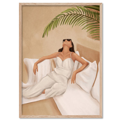 Summer Heat - Art Print by CityArt, Poster, Stretched Canvas, or Framed Wall Art Print, shown in a natural timber frame