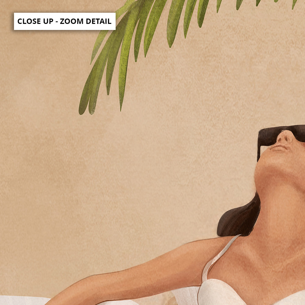 Summer Heat - Art Print by CityArt, Poster, Stretched Canvas or Framed Wall Art, Close up View of Print Resolution