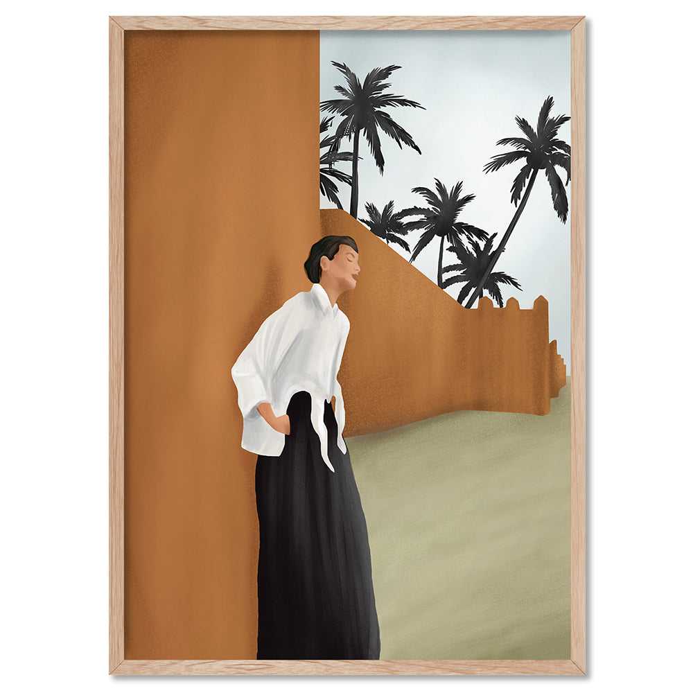 Backbone - Art Print by CityArt, Poster, Stretched Canvas, or Framed Wall Art Print, shown in a natural timber frame