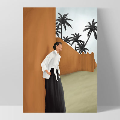 Backbone - Art Print by CityArt, Poster, Stretched Canvas, or Framed Wall Art Print, shown as a stretched canvas or poster without a frame