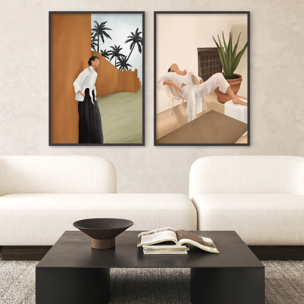 Backbone - Art Print by CityArt, Poster, Stretched Canvas or Framed Wall Art, shown framed in a home interior space