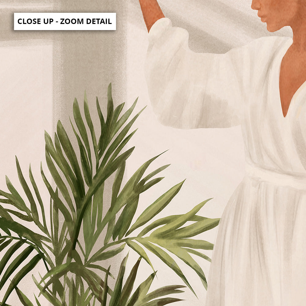 Opened Window - Art Print by CityArt, Poster, Stretched Canvas or Framed Wall Art, Close up View of Print Resolution