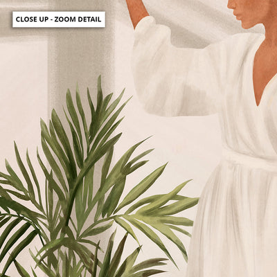 Opened Window - Art Print by CityArt, Poster, Stretched Canvas or Framed Wall Art, Close up View of Print Resolution