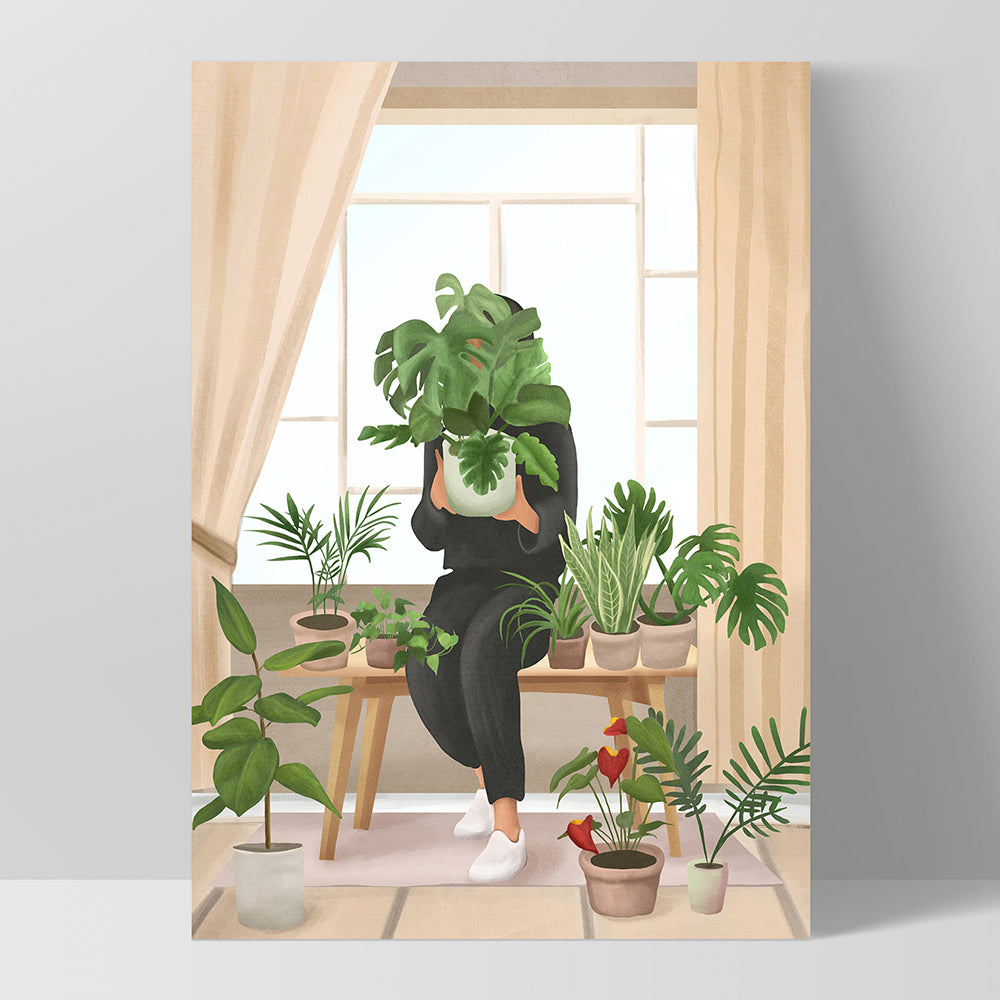 My Little Garden - Art Print by CityArt, Poster, Stretched Canvas, or Framed Wall Art Print, shown as a stretched canvas or poster without a frame