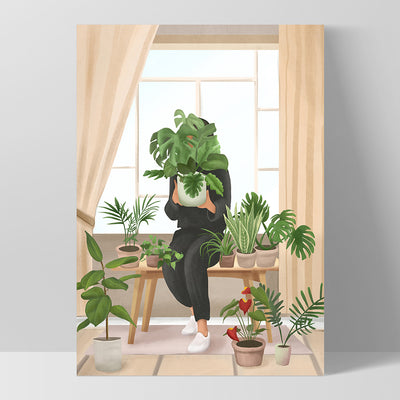 My Little Garden - Art Print by CityArt, Poster, Stretched Canvas, or Framed Wall Art Print, shown as a stretched canvas or poster without a frame