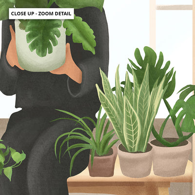 My Little Garden - Art Print by CityArt, Poster, Stretched Canvas or Framed Wall Art, Close up View of Print Resolution