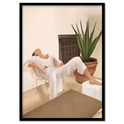 Summer Heat II - Art Print by CityArt, Poster, Stretched Canvas, or Framed Wall Art Print, shown in a black frame