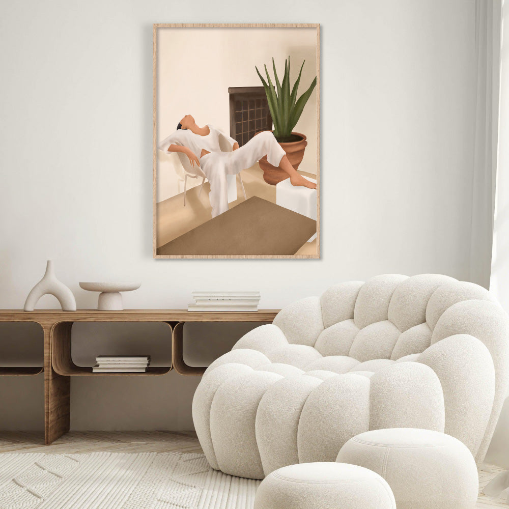 Summer Heat II - Art Print by CityArt, Poster, Stretched Canvas or Framed Wall Art Prints, shown framed in a room