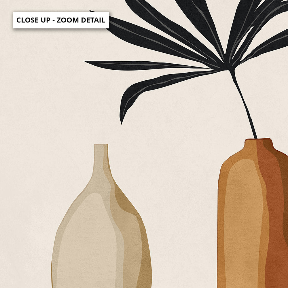 Couple Of Vases II - Art Print by CityArt, Poster, Stretched Canvas or Framed Wall Art, Close up View of Print Resolution