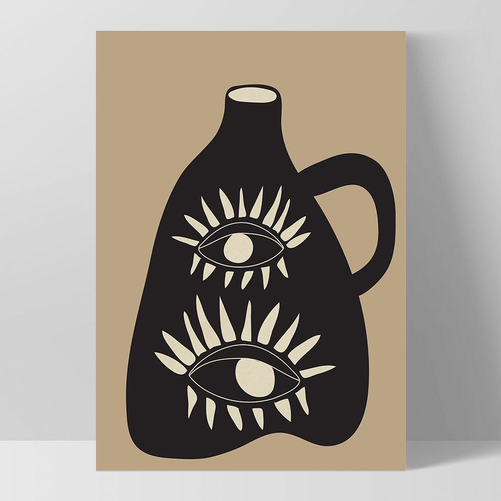 Modern Abstract Vase - Art Print by CityArt, Poster, Stretched Canvas, or Framed Wall Art Print, shown as a stretched canvas or poster without a frame