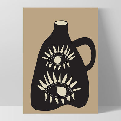 Modern Abstract Vase - Art Print by CityArt, Poster, Stretched Canvas, or Framed Wall Art Print, shown as a stretched canvas or poster without a frame