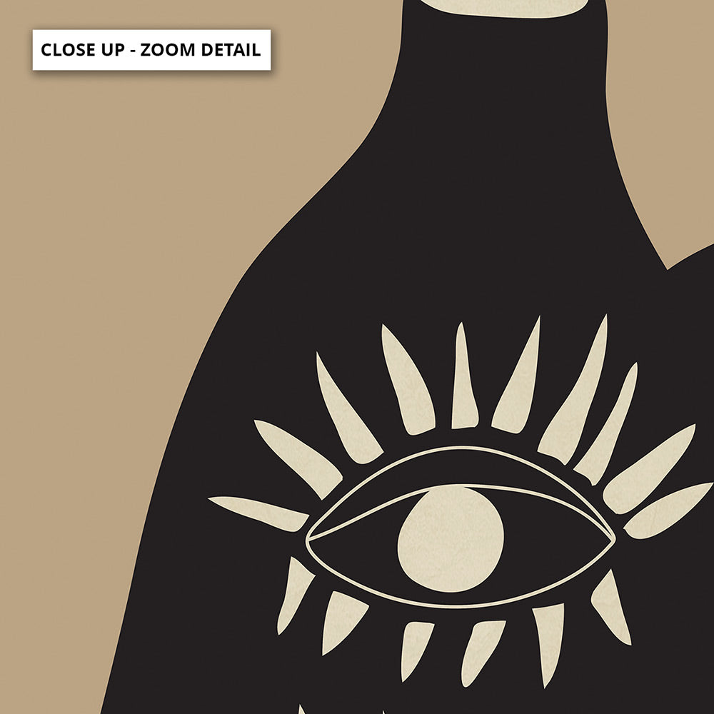 Modern Abstract Vase - Art Print by CityArt, Poster, Stretched Canvas or Framed Wall Art, Close up View of Print Resolution