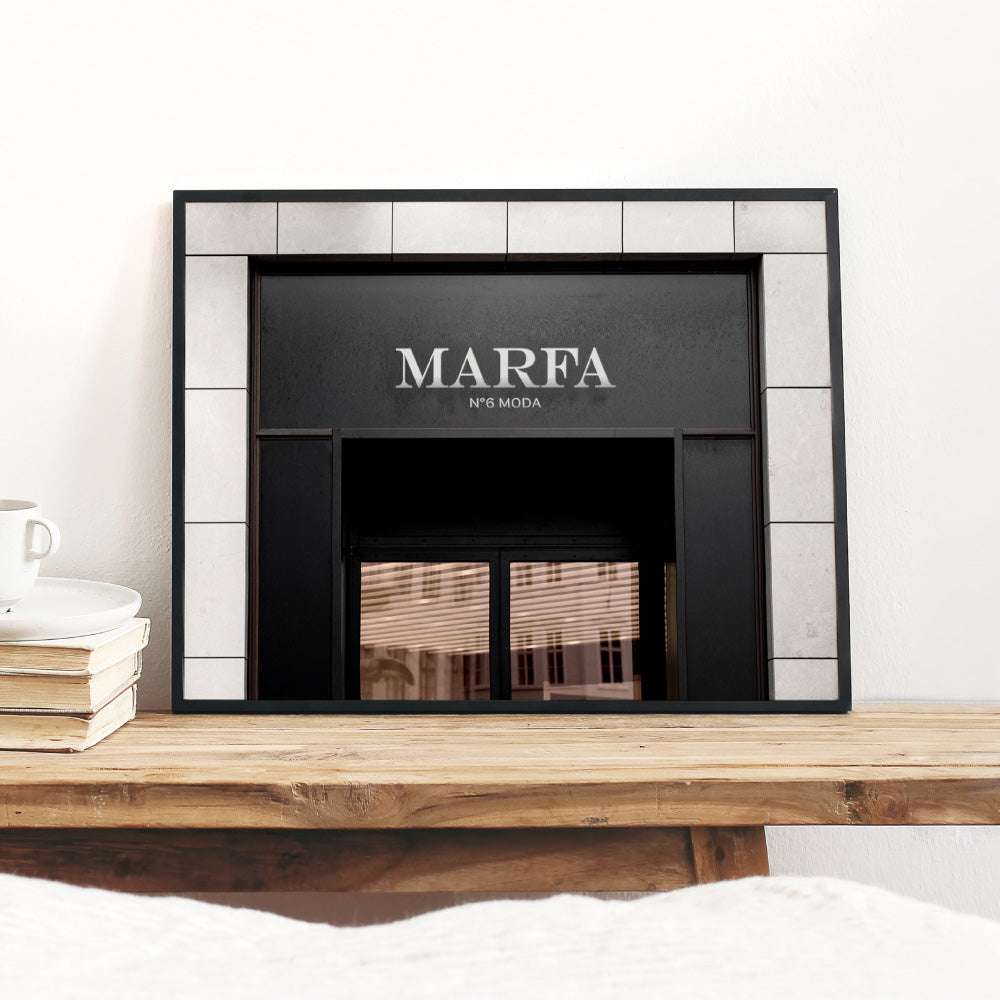 Marfa Store Entrance - Art Print, Poster, Stretched Canvas or Framed Wall Art Prints, shown framed in a room