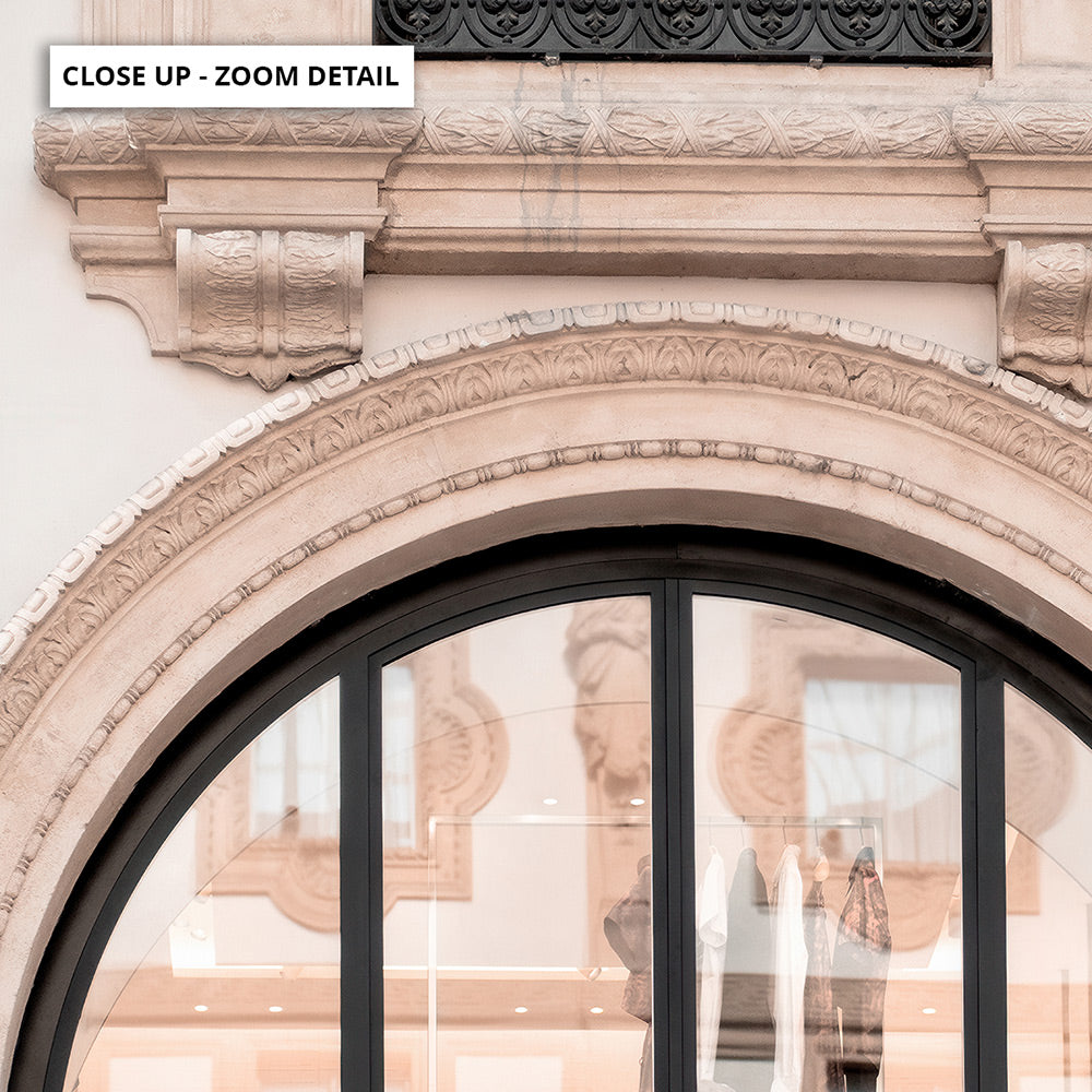 Niore  Arch in Blush - Art Print, Poster, Stretched Canvas or Framed Wall Art, Close up View of Print Resolution