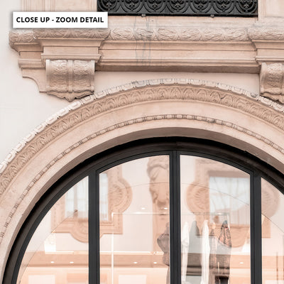 Niore  Arch in Blush - Art Print, Poster, Stretched Canvas or Framed Wall Art, Close up View of Print Resolution