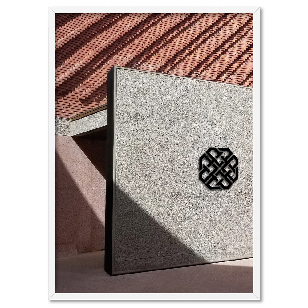 Designer  in the Desert - Art Print, Poster, Stretched Canvas, or Framed Wall Art Print, shown in a white frame