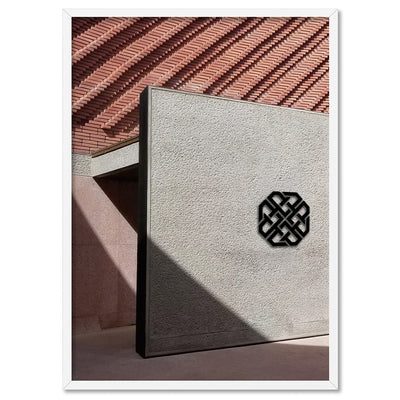 Designer  in the Desert - Art Print, Poster, Stretched Canvas, or Framed Wall Art Print, shown in a white frame