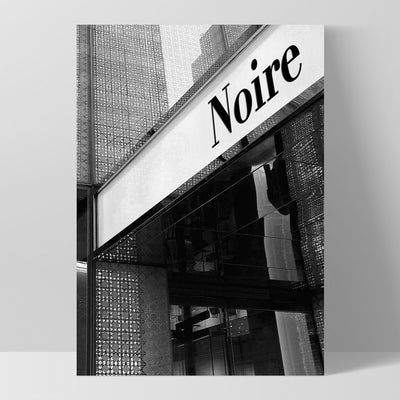 Niore Entrance B&W - Art Print, Poster, Stretched Canvas, or Framed Wall Art Print, shown as a stretched canvas or poster without a frame