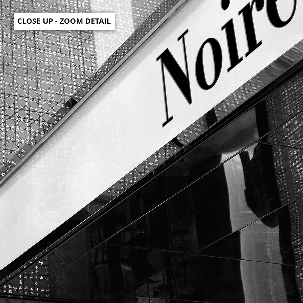 Niore Entrance B&W - Art Print, Poster, Stretched Canvas or Framed Wall Art, Close up View of Print Resolution