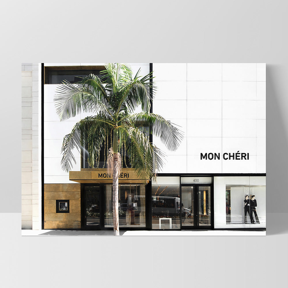 Mon Cheri Drive in Landscape - Art Print, Poster, Stretched Canvas, or Framed Wall Art Print, shown as a stretched canvas or poster without a frame