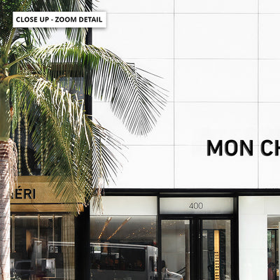 Mon Cheri Drive in Landscape - Art Print, Poster, Stretched Canvas or Framed Wall Art, Close up View of Print Resolution