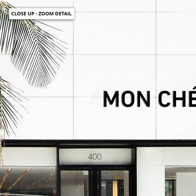 Mon Cheri Rodeo Drive III - Art Print, Poster, Stretched Canvas or Framed Wall Art, Close up View of Print Resolution