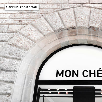 Mon Cheri Arches - Art Print, Poster, Stretched Canvas or Framed Wall Art, Close up View of Print Resolution